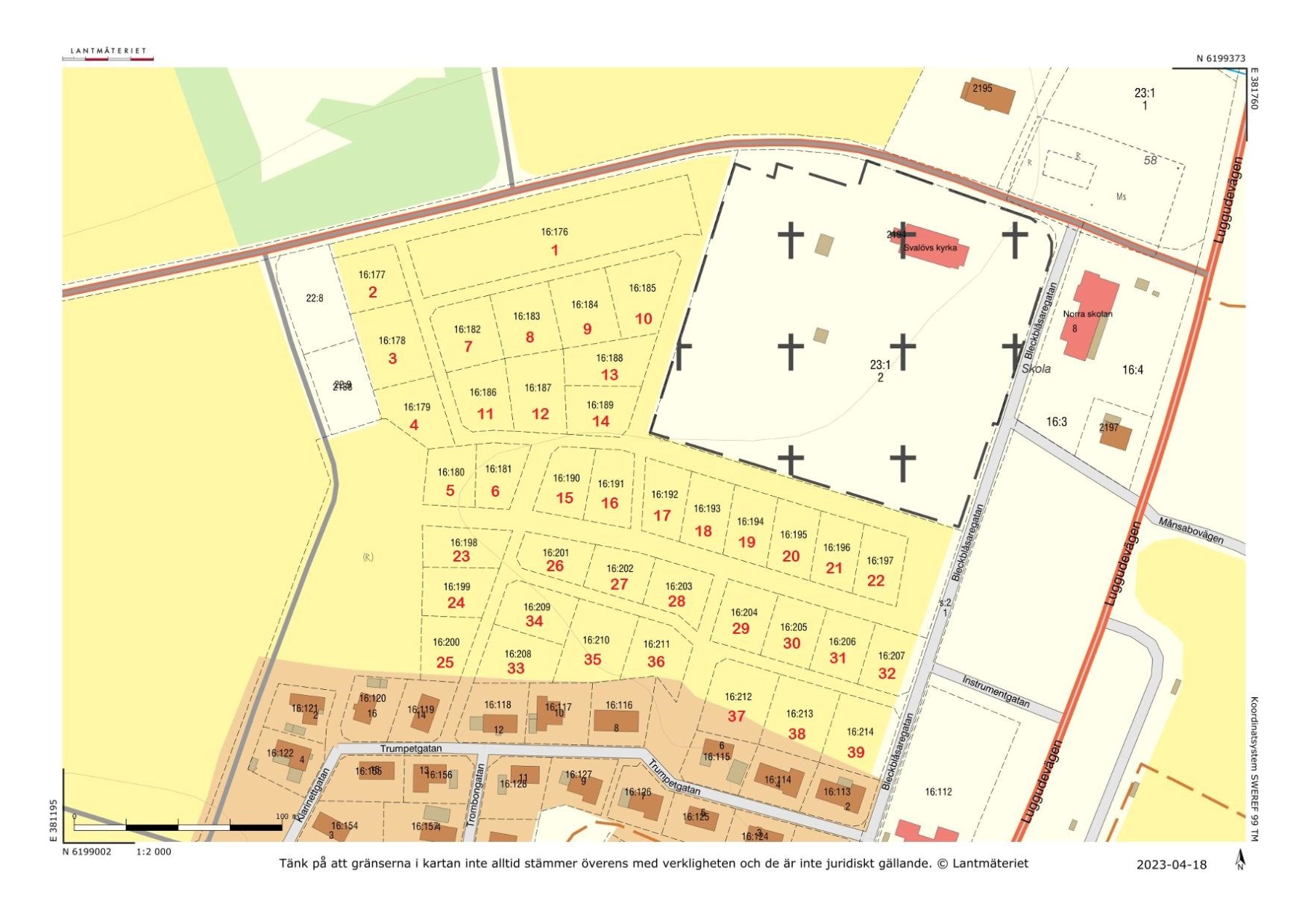 Orgelgatan 15 - Tomt Svalöv